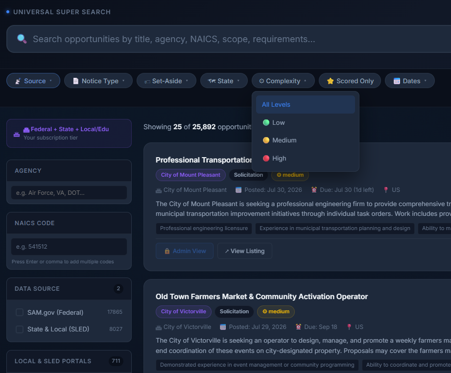InTandem Universal Super Search